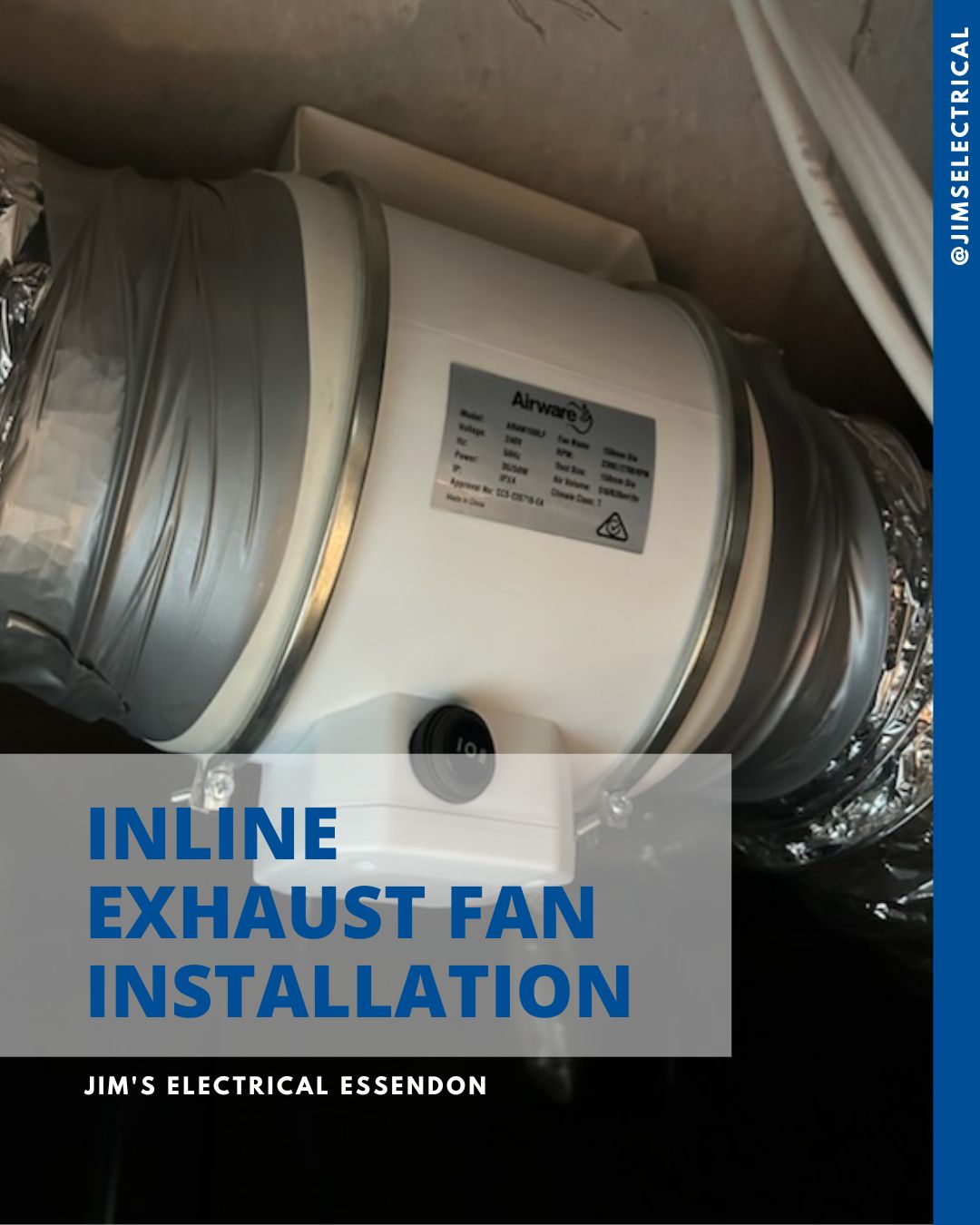 Inline Exhaust Fan Installation